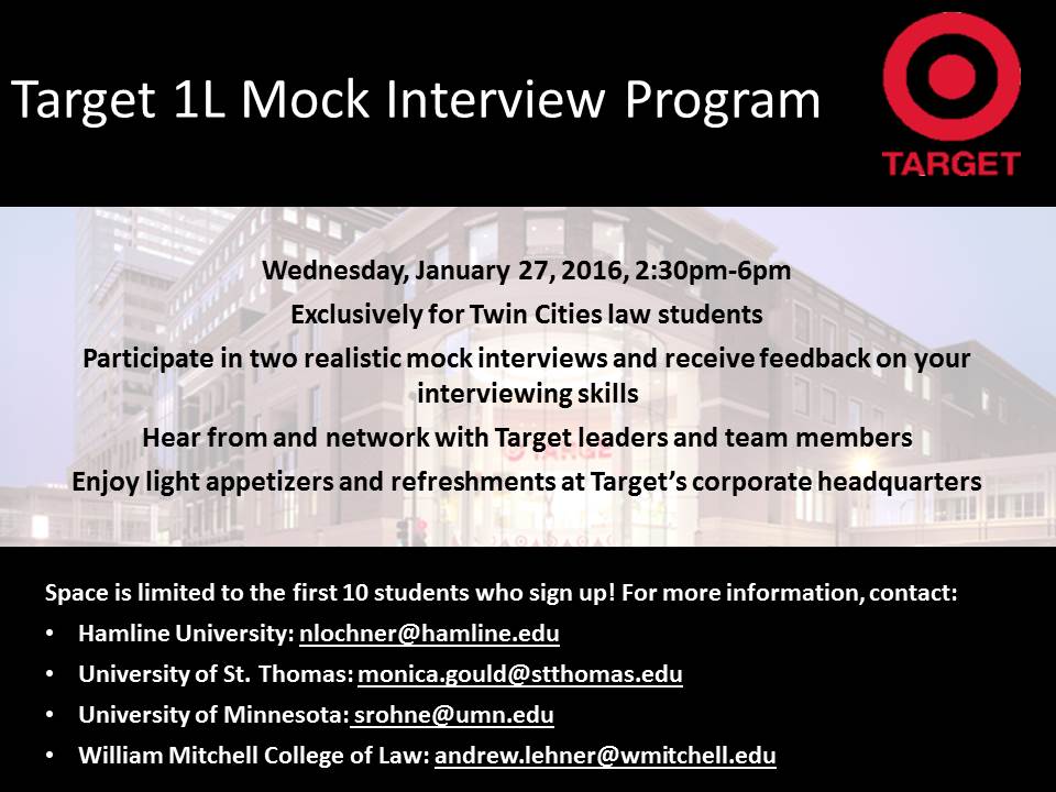 Target 1L Mock Interview Program