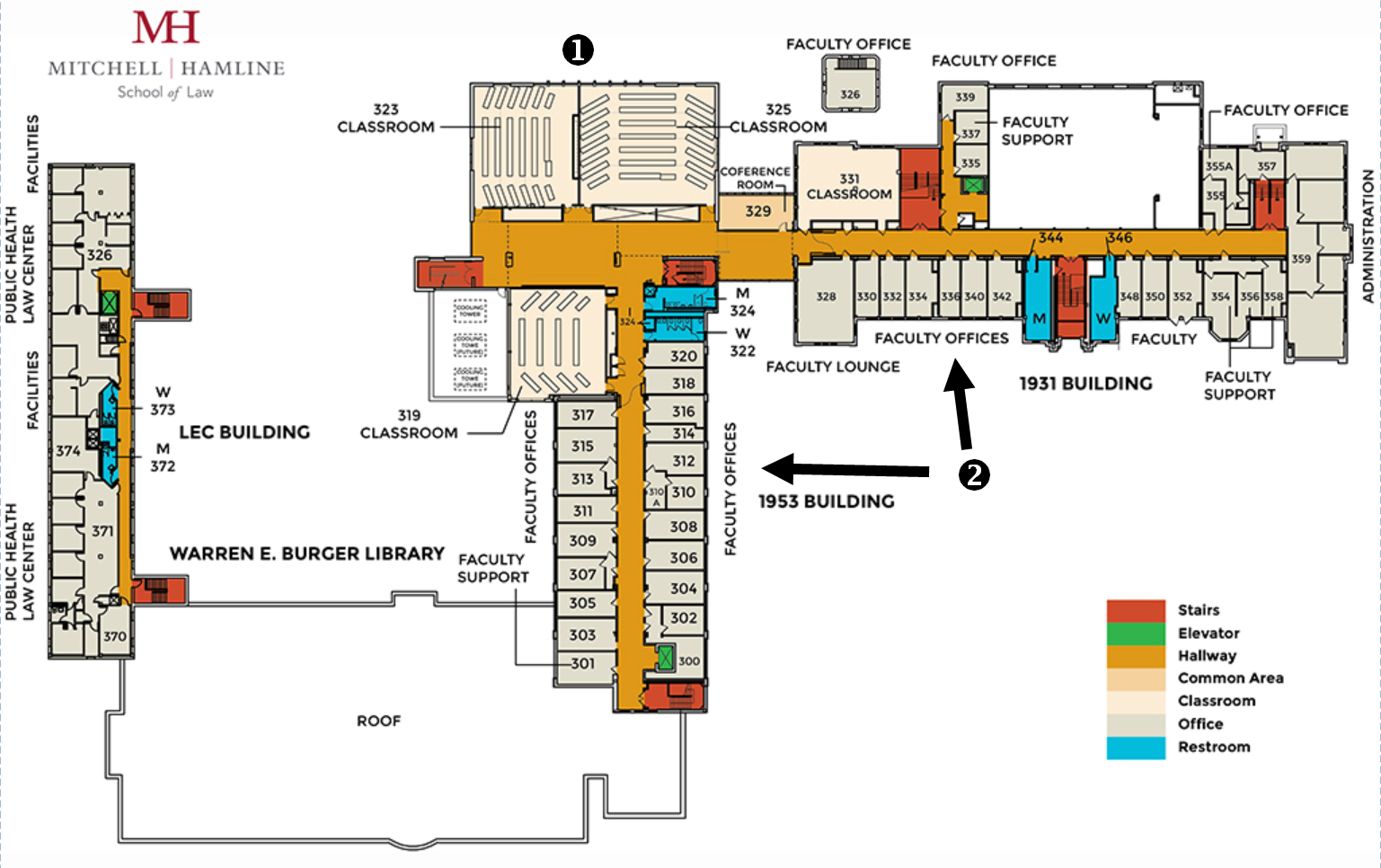 Third Floor Map