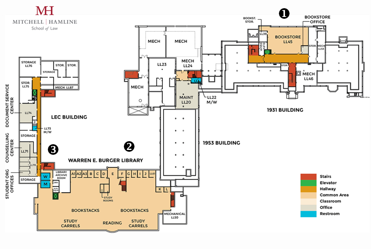 Lower Level Map