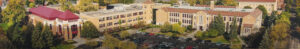 aerial view of the Mitchell Hamline campus