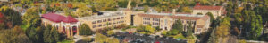 aerial photo of the Mitchell Hamline campus