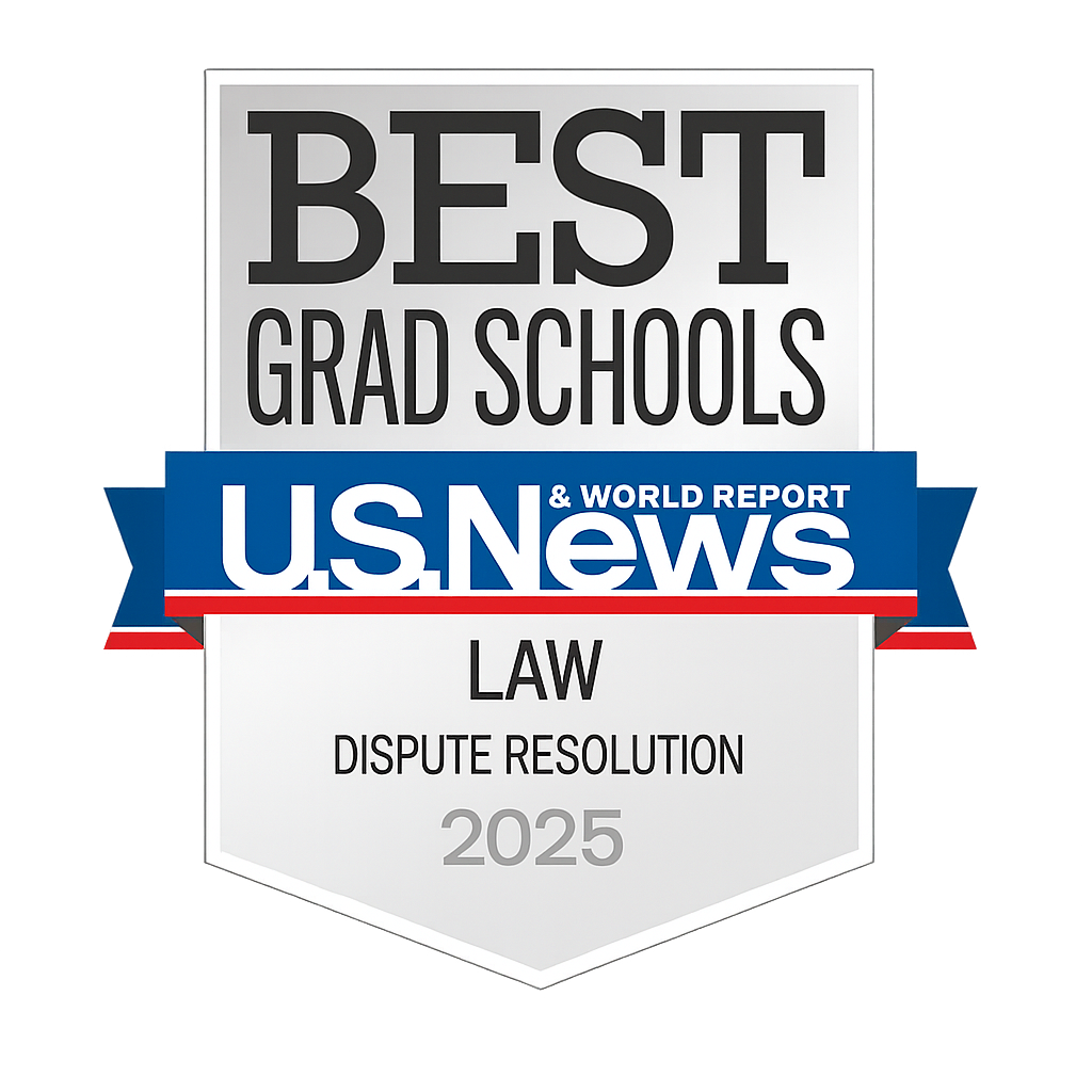 U.S. News Law Dispute Resolution 2025 - Best Grad Schools Badge