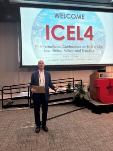 Professor Thaddeus Pope speaking at the ICEL in 2024