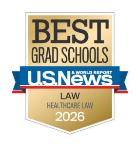 U.S. News & World Report badge for Best Grad Schools in Healthcare Law 2026