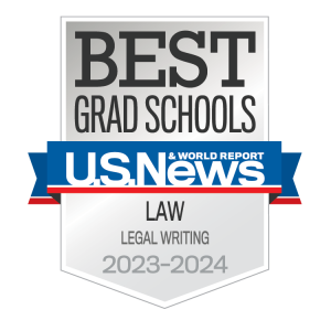 U.S. News Best Grad Schools Badge for Legal Writing 2022