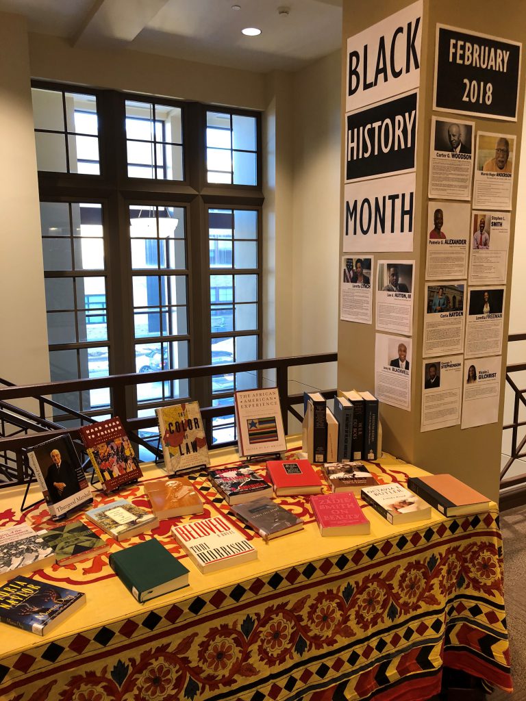 Black History Month Display Warren E. Burger Library