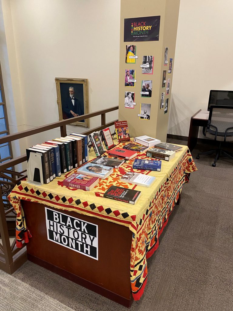 Black History Month Library Book Display – Warren E. Burger Library