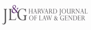 A logo for JL&G, the Harvard Journal of Law & Gender