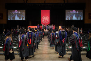 The Class of 2026 processes into the commencement ceremony.