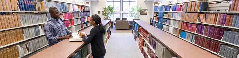 Library students