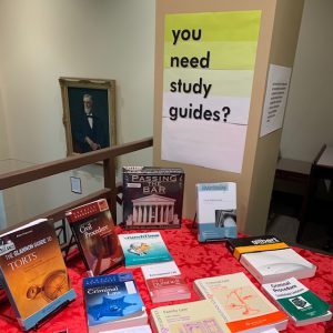 you need study guides? book display