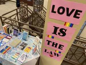 Love Is The Law book display